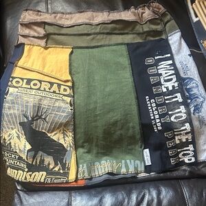 Patchwork Skirt with Graphic Prints. Size Medium